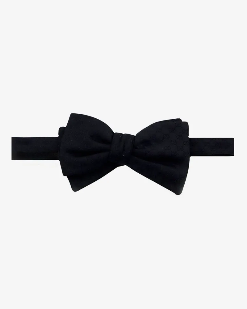 Gucci GG silk bow tie -  - gender_Man Black