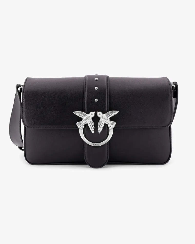 Pinko Love one classic leather shoulder bag -  - gender_Woman Black