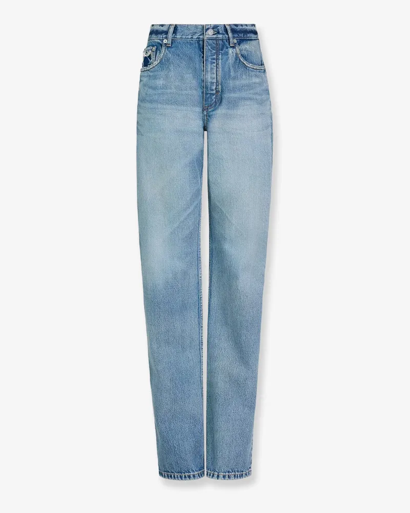 Alaïa Blue denim jeans -  - gender_Woman Blue
