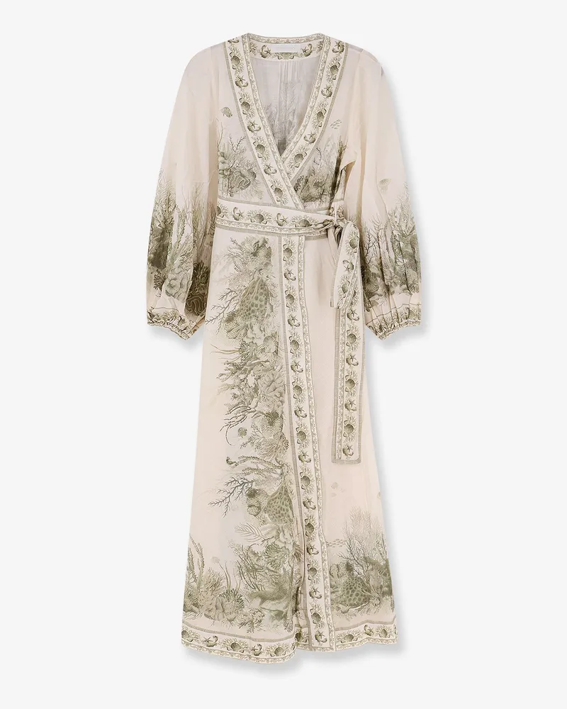 Zimmermann Wanderlust Wrap  Cotton Midi Dress -  - gender_Woman Green