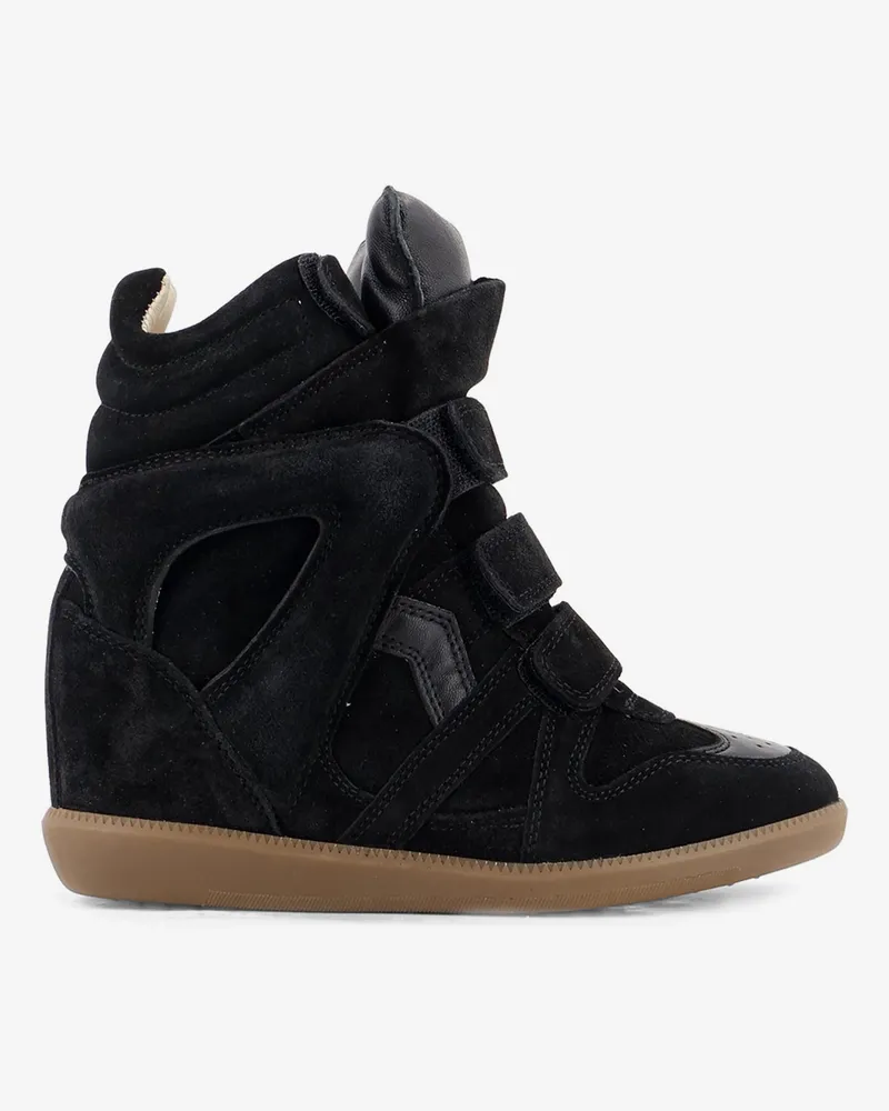 Isabel Marant Bekett suede and leather sneakers -  - gender_Woman Black