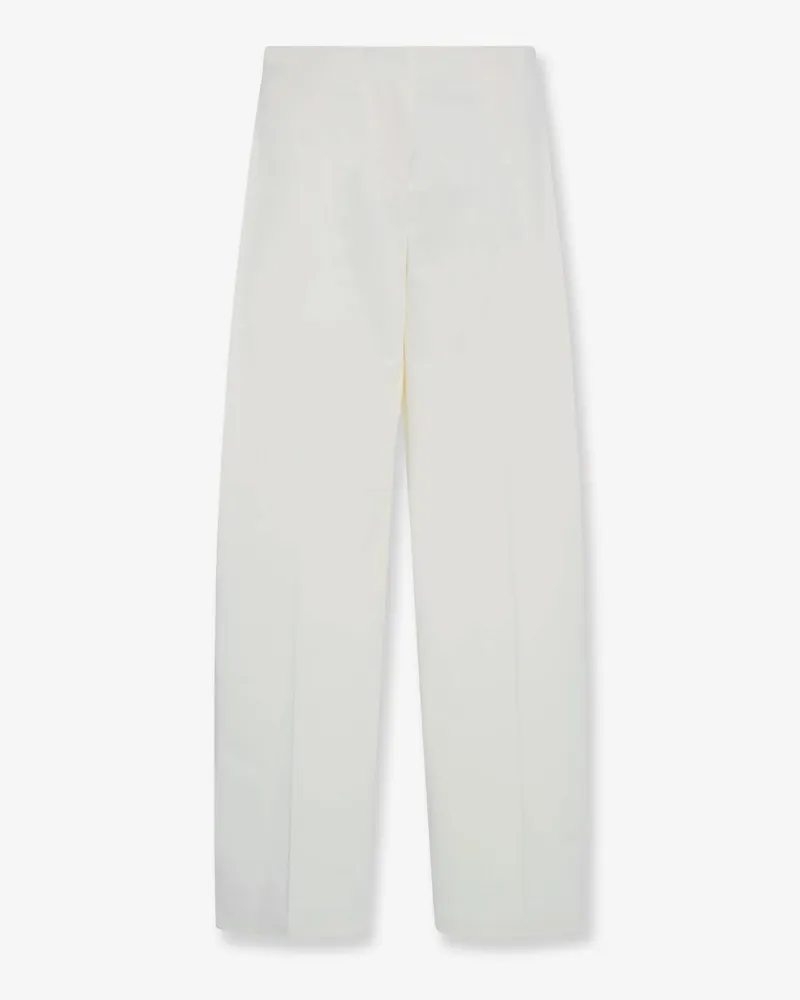 The Row Galileo cotton and silk trousers -  - gender_Woman Beige
