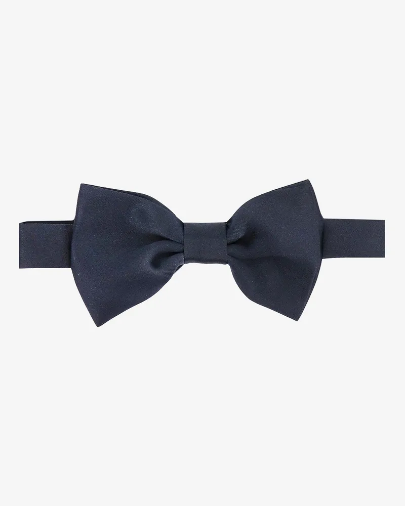 Tagliatore Satin bow tie -  - gender_Man Blue