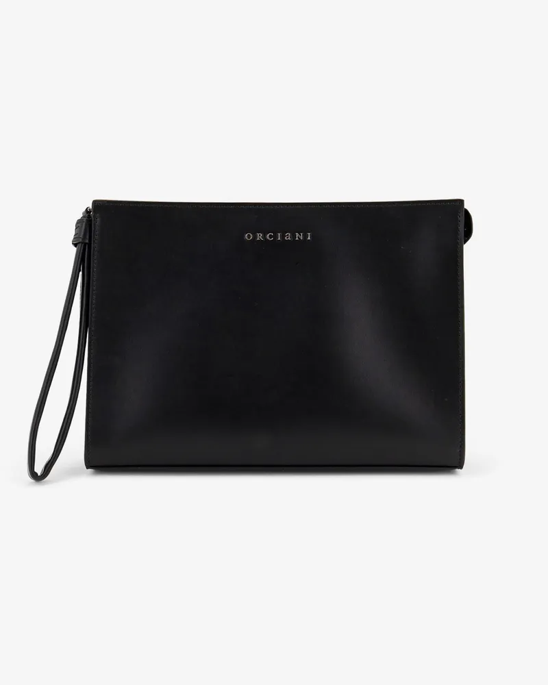 Orciani Leather clutch bag -  - gender_Man Black