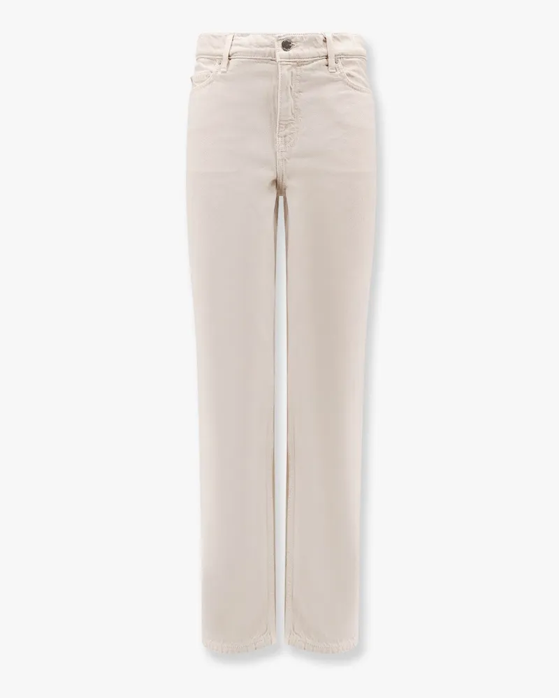Totême Low taper denim trouser -  - gender_Woman White