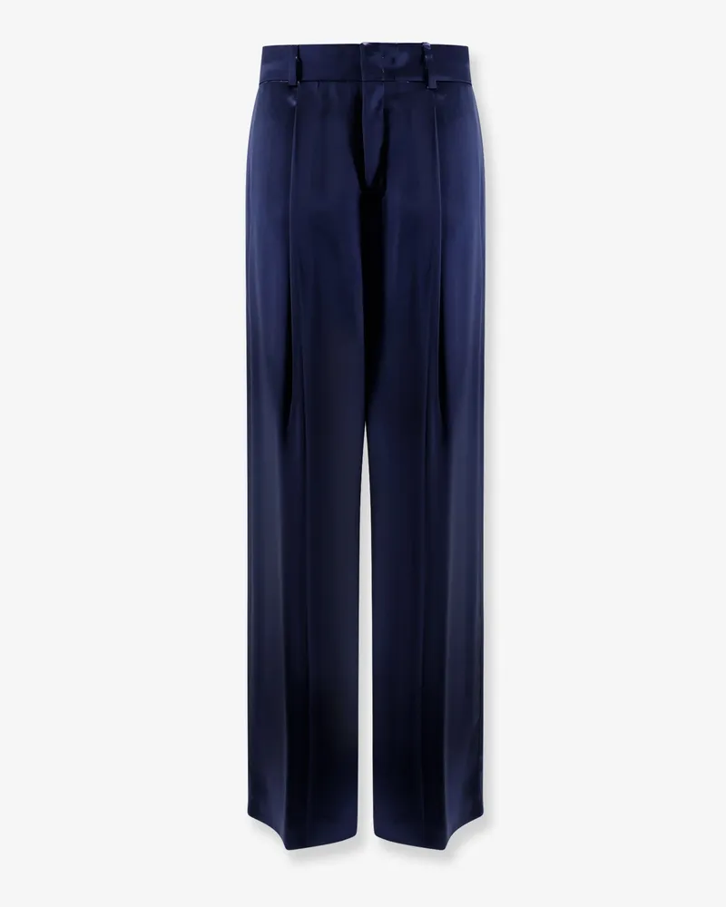 Alberta Ferretti Satin trousers with pinces -  - gender_Woman Blue