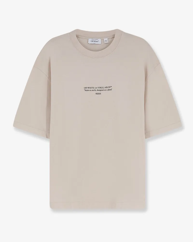 OFF-WHITE Statement cotton T-shirt -  - gender_Man Beige