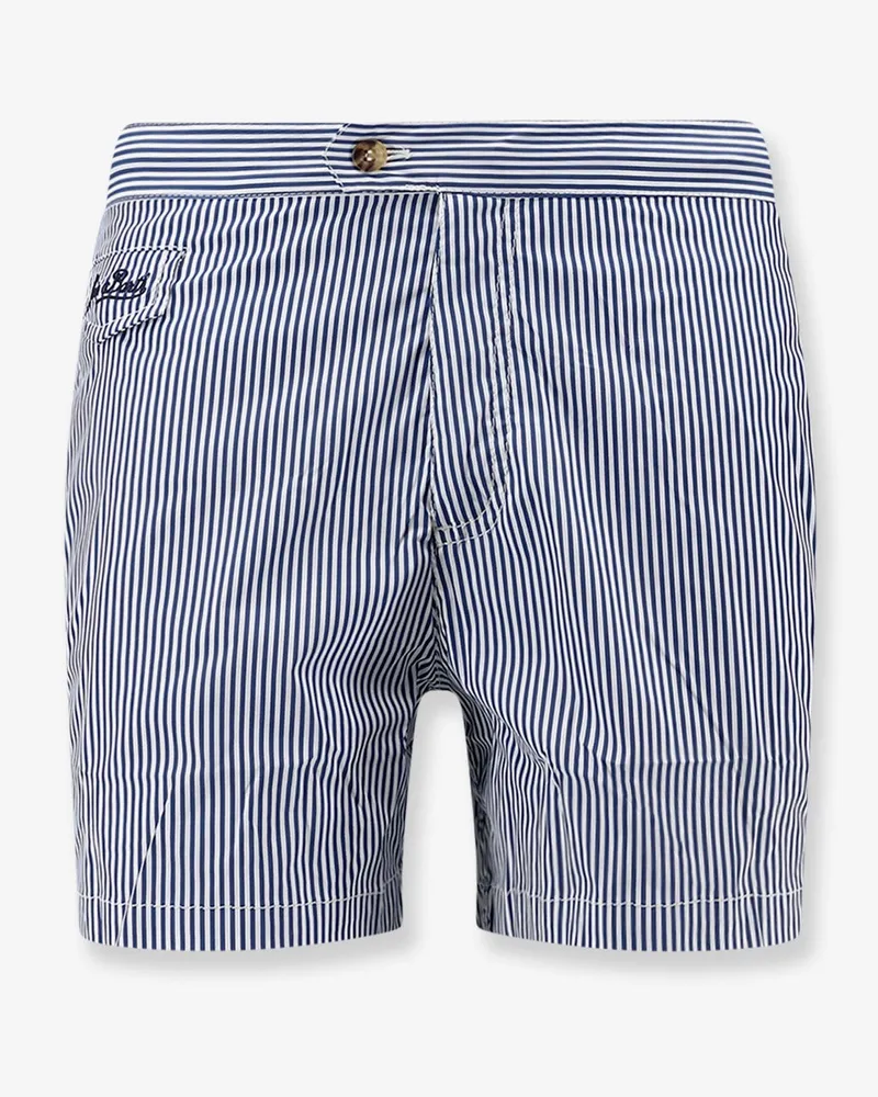 MC2 Saint Barth Harrys nylon swim shorts with striped print -  - gender_Man Blue