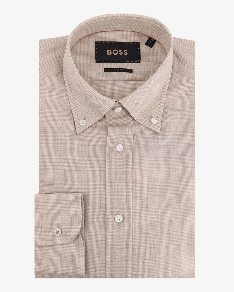 HUGO BOSS Cotton shirt -  - gender_Man Beige