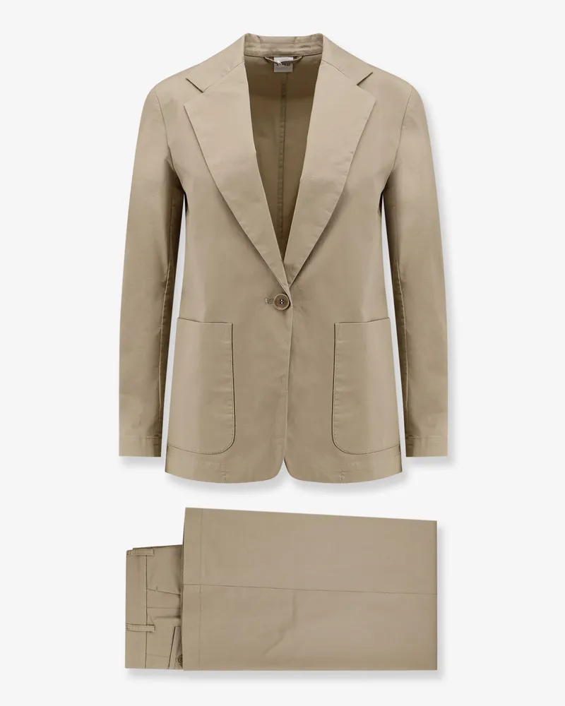 ASPESI Stretch cotton suit -  - gender_Woman Beige