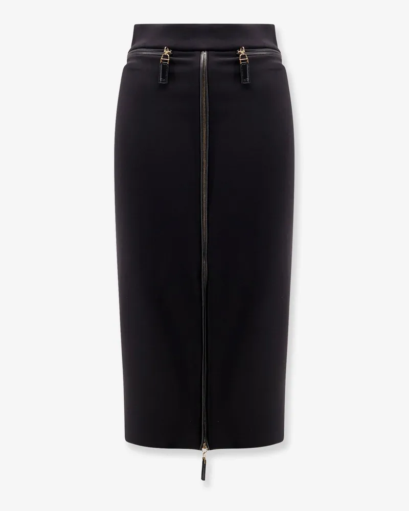 Elisabetta Franchi Satin pencil skirt -  - gender_Woman Black