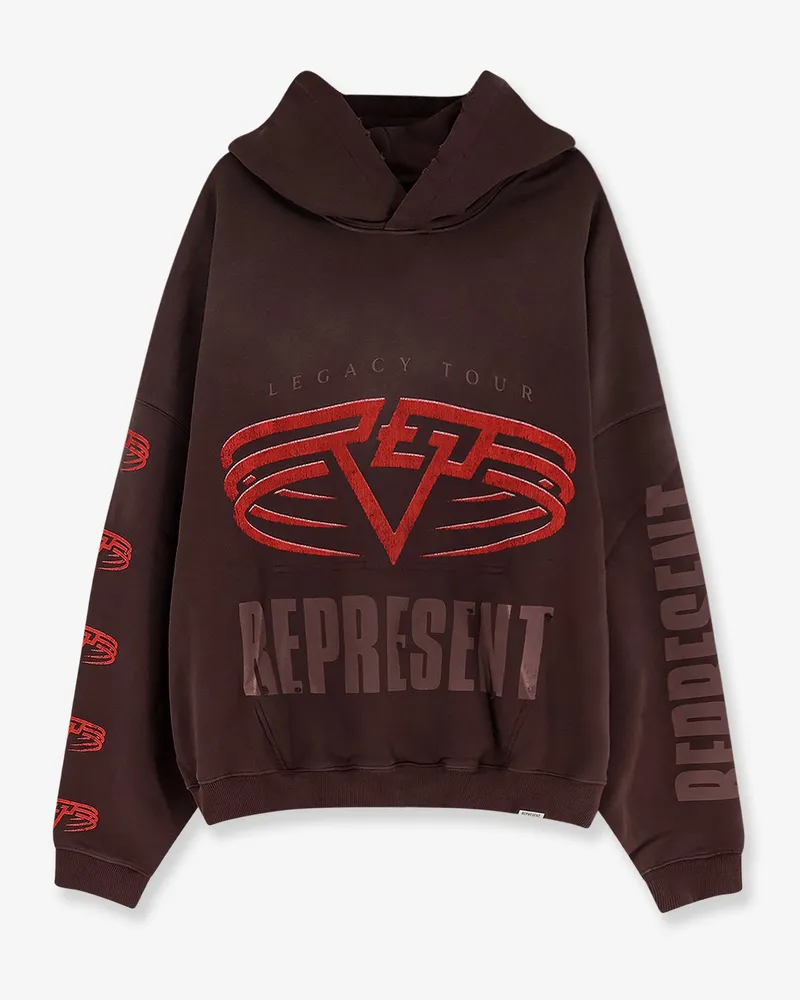 REPRESENT Living Legacy reversible cotton hooded sweatshirt -  - gender_Man Brown