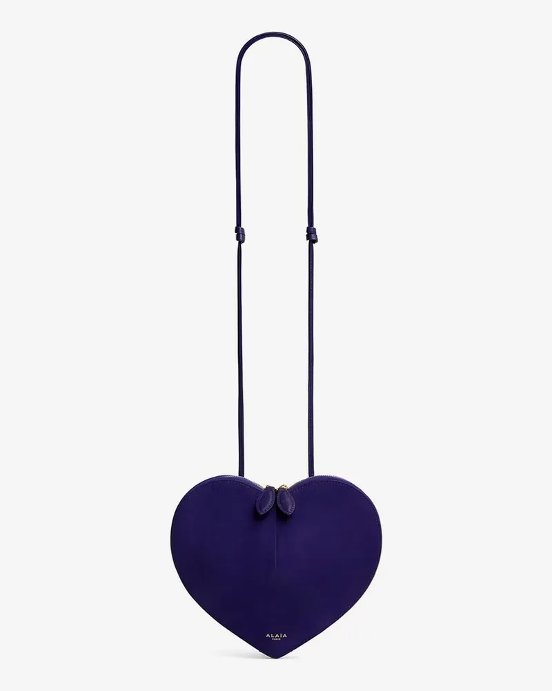 Alaïa Le Coeur suede crossbody bag -  - gender_Woman Purple