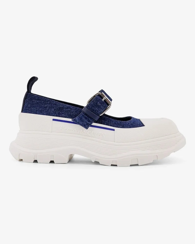 Alexander McQueen Denim Mary Jane -  - gender_Woman Blue