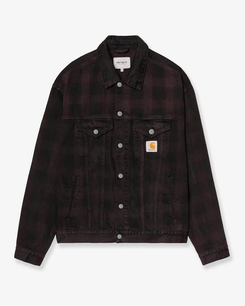 Carhartt WIP Everson denim jacket with front logo -  - gender_Man Black