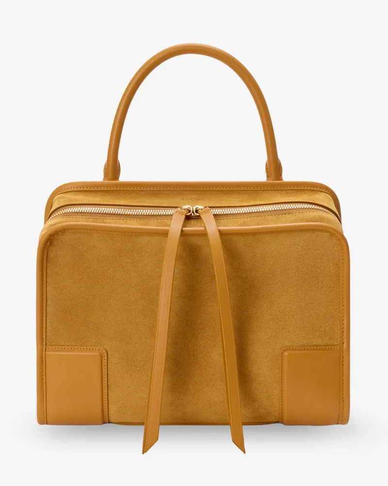 Loewe Amazona 180 Medium Suede Shoulder Bag -  - gender_Woman Yellow