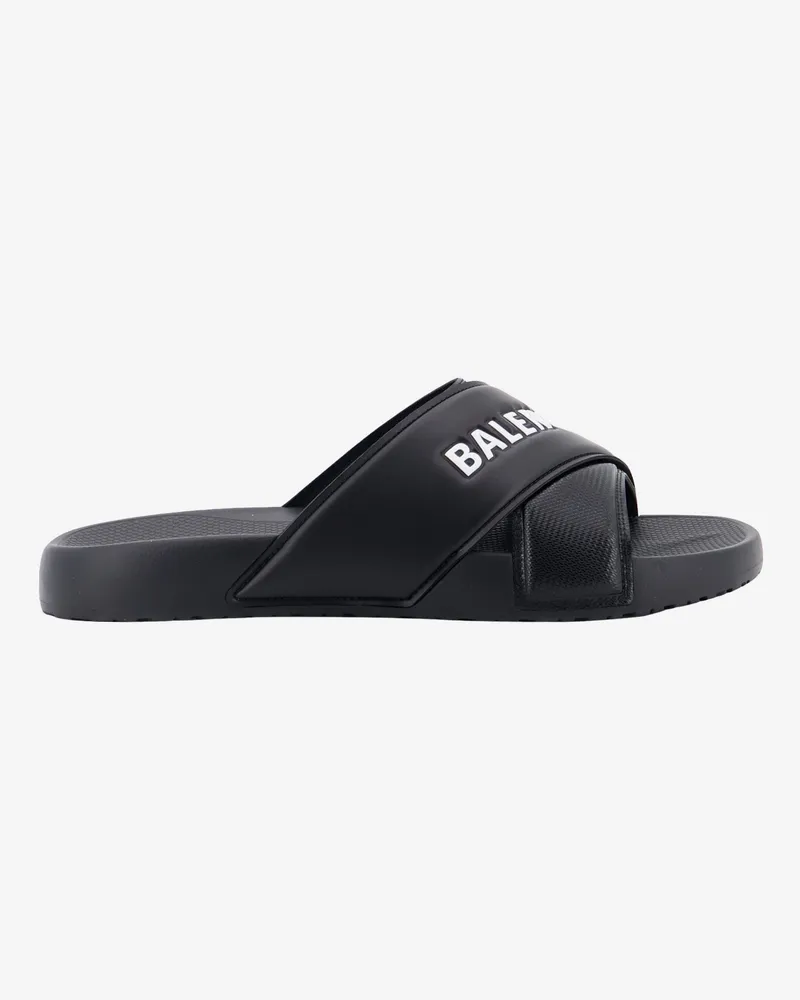 Balenciaga Sporty Pool EVA slide sandals -  - gender_Man Black