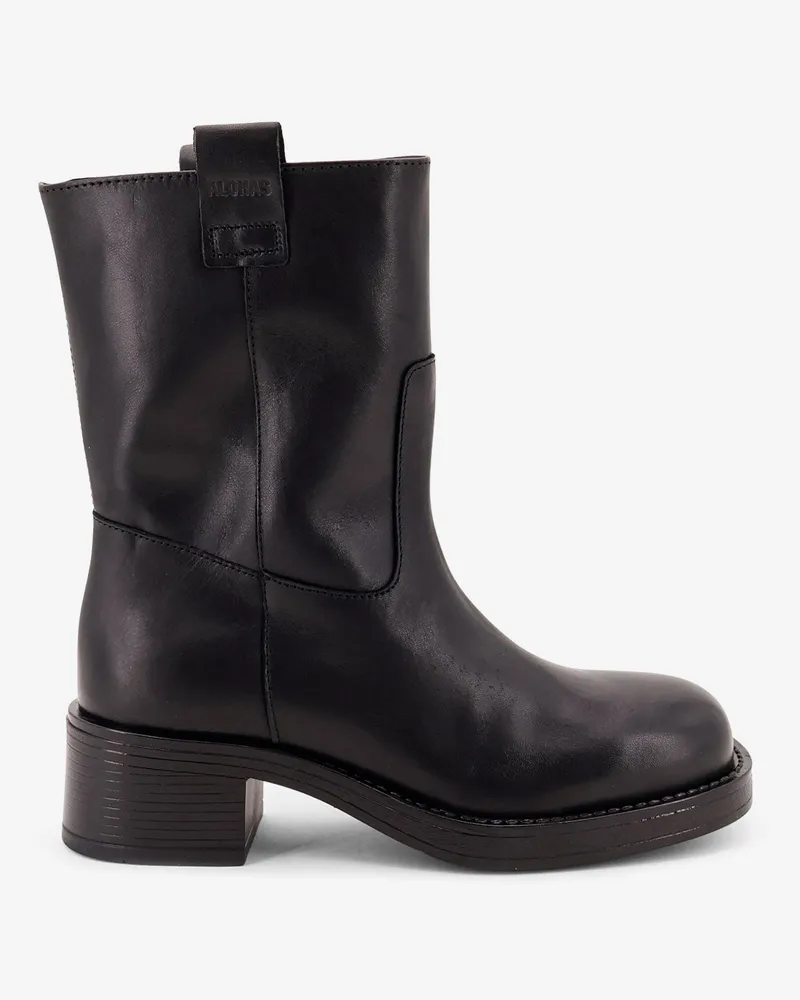Alohas Rajan leather ankle boots -  - gender_Woman Black