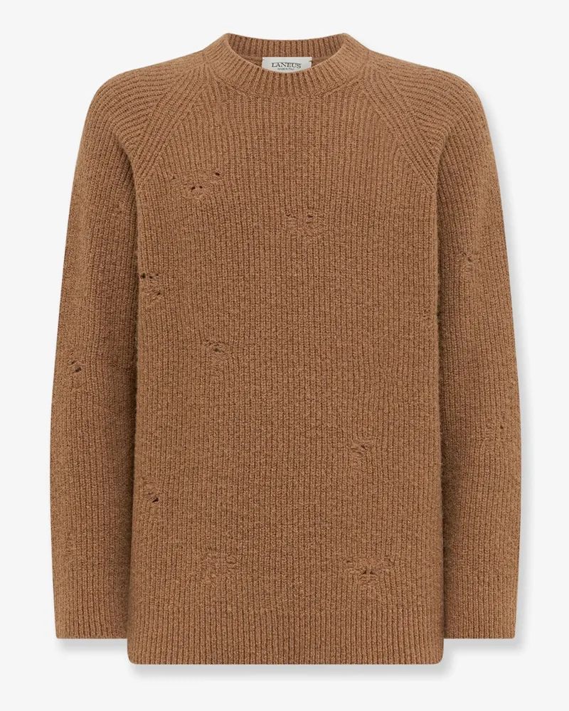 Laneus Alpaca blend sweater -  - gender_Man Brown