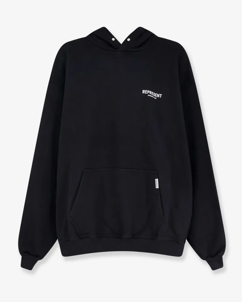 REPRESENT Cotton sweatshirt with printed logo on the front -  - gender_Man Black