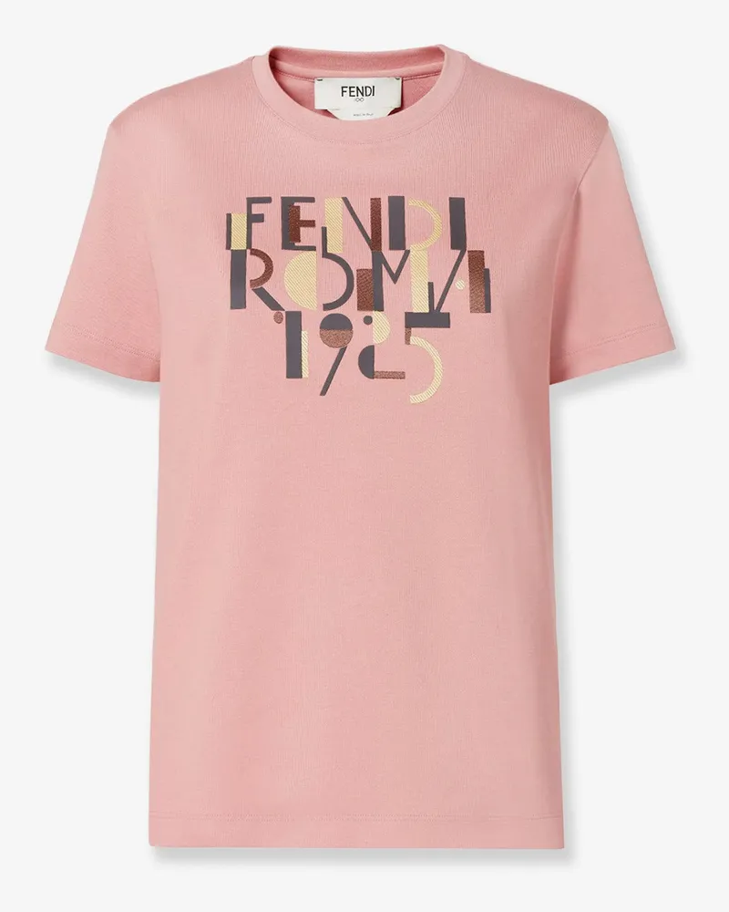 Fendi Cotton T-shirt -  - gender_Woman Pink