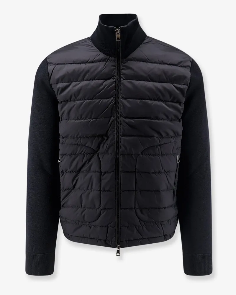 Moncler Down Jacket with virgin wool blend inserts -  - gender_Man Black
