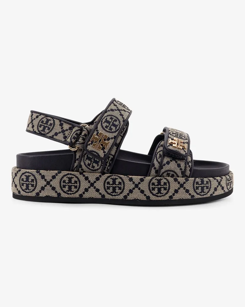 Tory Burch T Monogram Kira jacquard fabric sandals -  - gender_Woman Blue