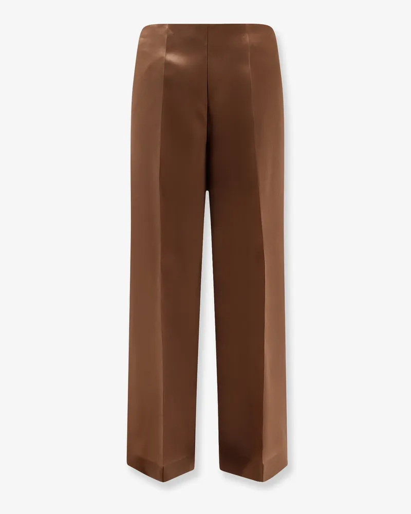 Alberta Ferretti Silk trousers -  - gender_Woman Brown