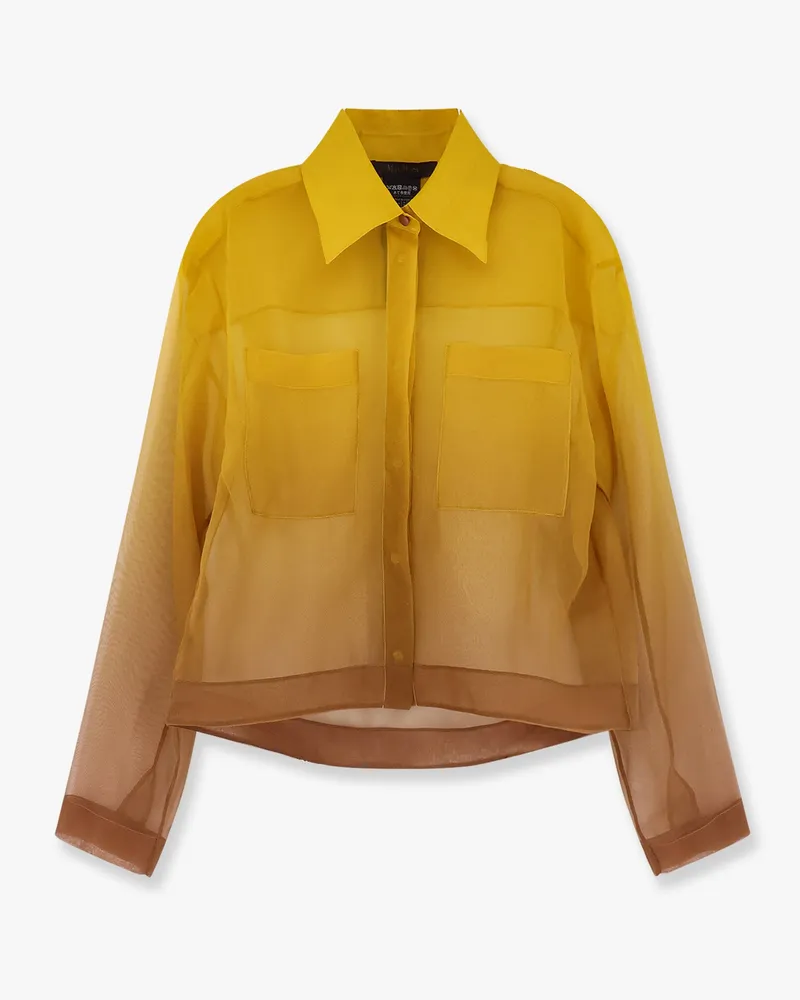 Max Mara Davina silk shirt -  - gender_Woman Yellow