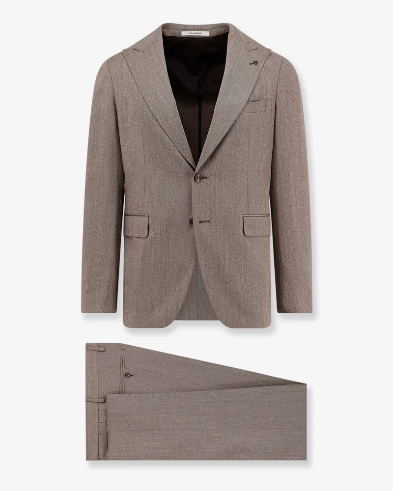 Tagliatore Virgin wool suit -  - gender_Man Brown