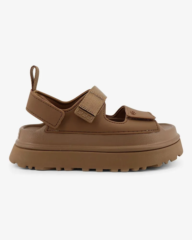 UGG Rubber sandals with embossed logo -  - gender_Woman Brown
