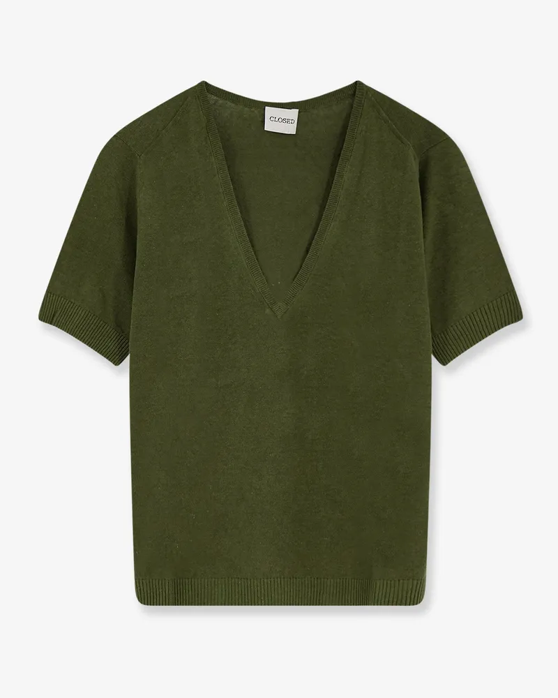 Closed Linen and cotton blend sweater -  - gender_Woman Green