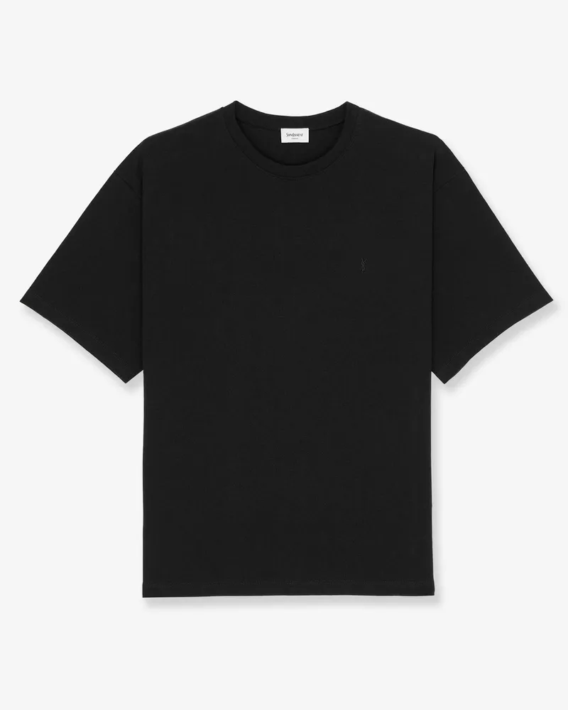 Saint Laurent Certified cotton t-shirt -  - gender_Man Black