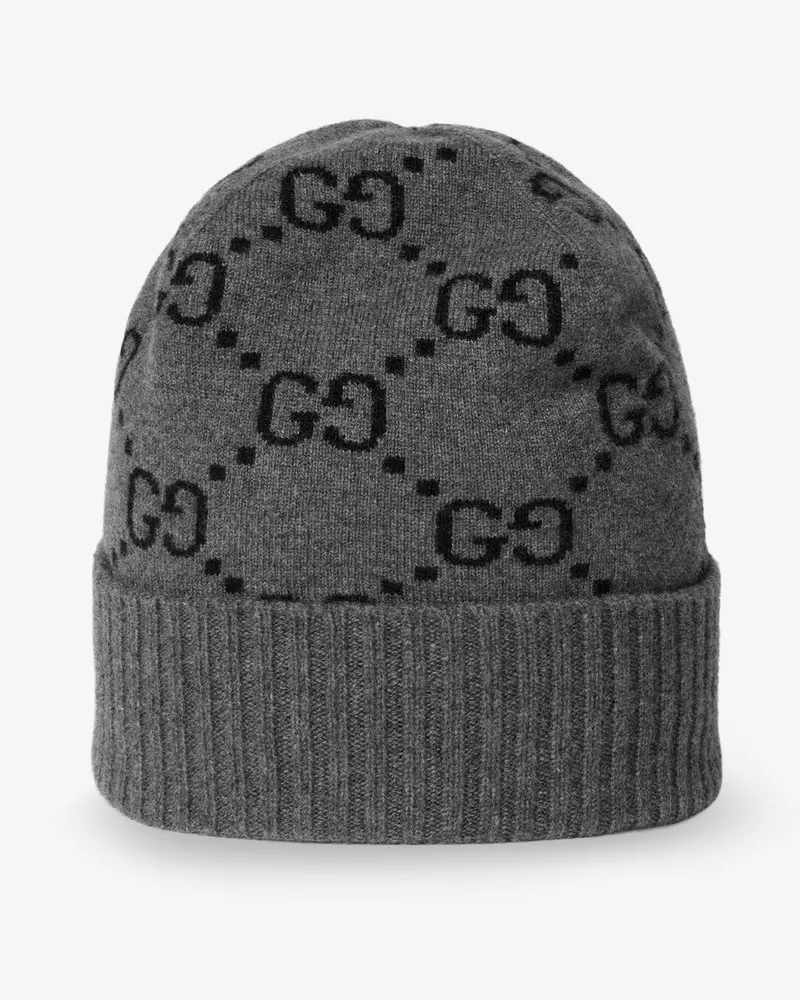 Gucci GG cashmere hat -  - gender_Man Grey