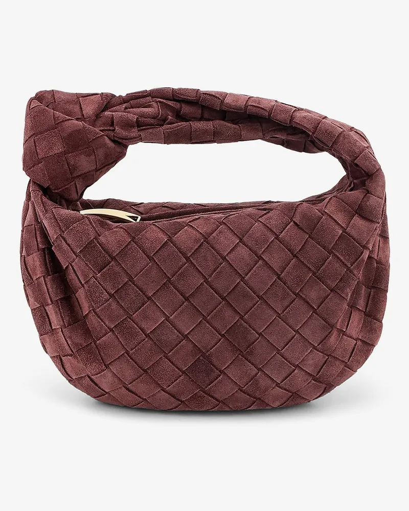 Bottega Veneta Mini Jodie Intrecciato suede handbag -  - gender_Woman Purple