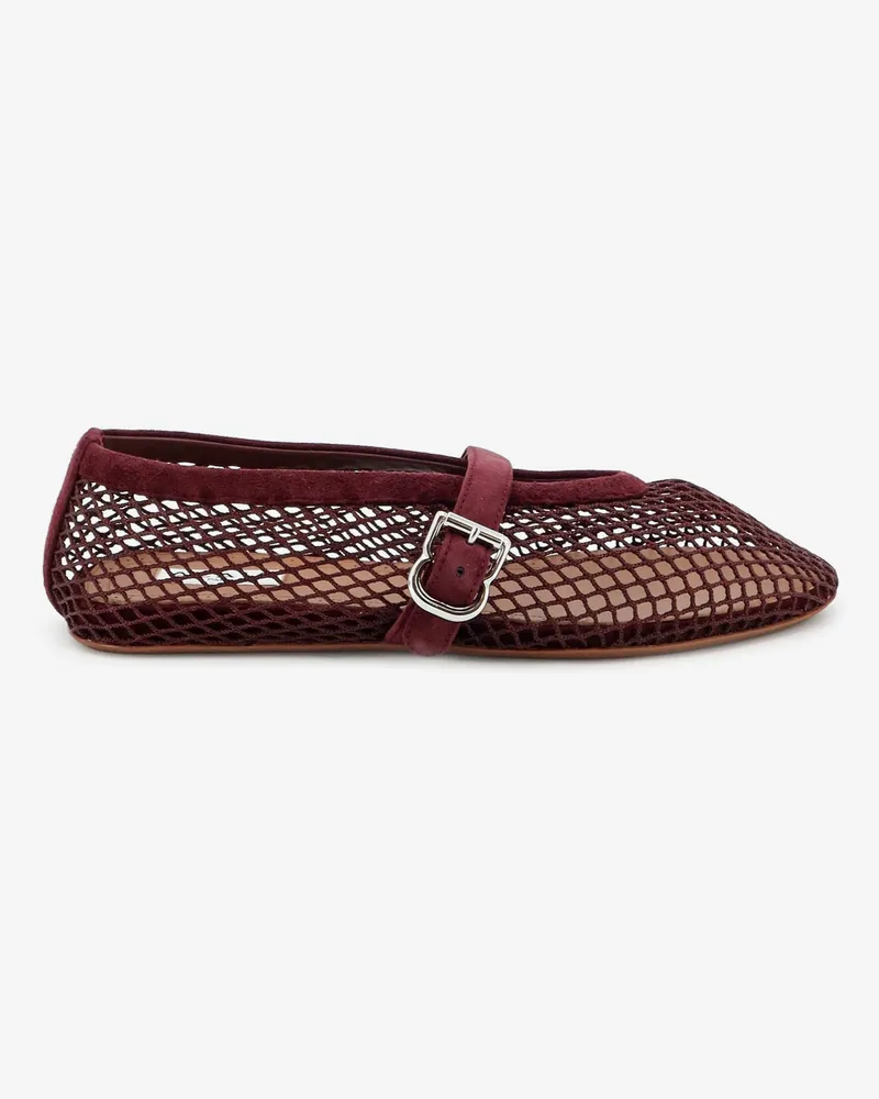 Alaïa Mesh Ballet Flats -  - gender_Woman Red