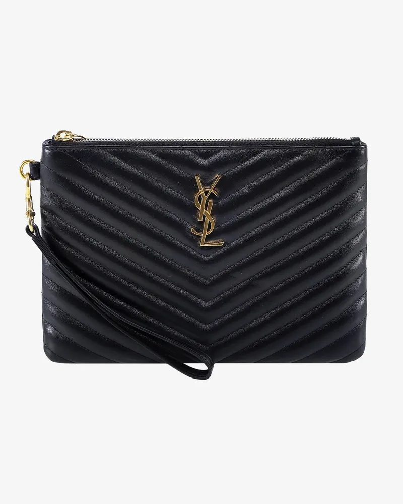 Saint Laurent Quilted leather clutch -  - gender_Woman Black
