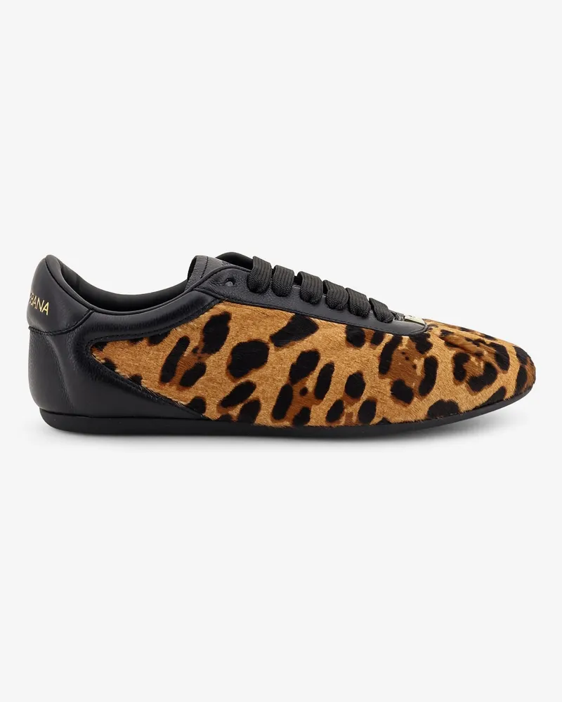 Dolce & Gabbana Ponyskin sneakers with metal DG logo -  - gender_Woman Animal