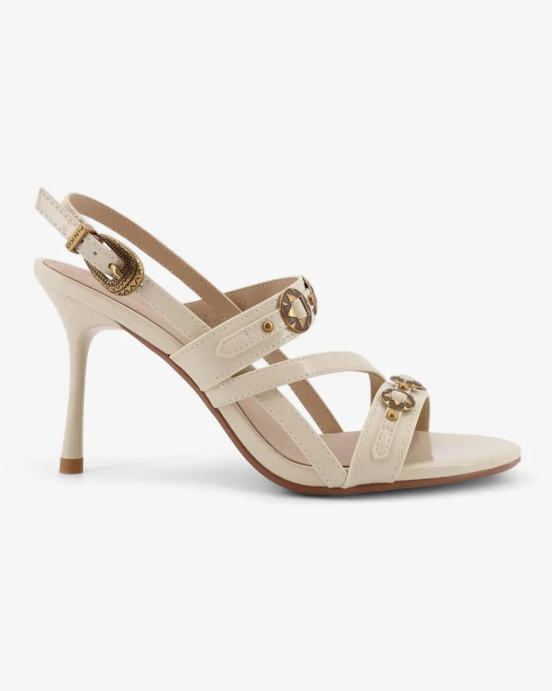 Pinko Vanda leather sandals -  - gender_Woman White