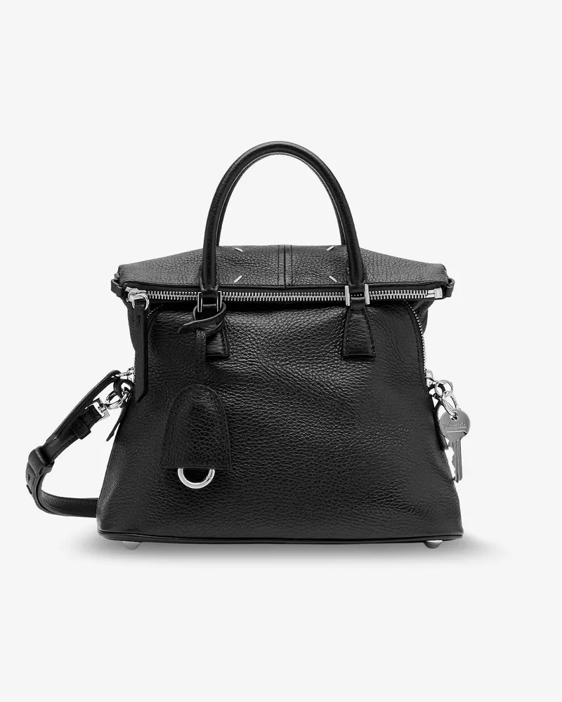 Maison Margiela 5AC Soft Mini leather crossbody bag with iconic stitching on the front -  - gender_Unisex Black