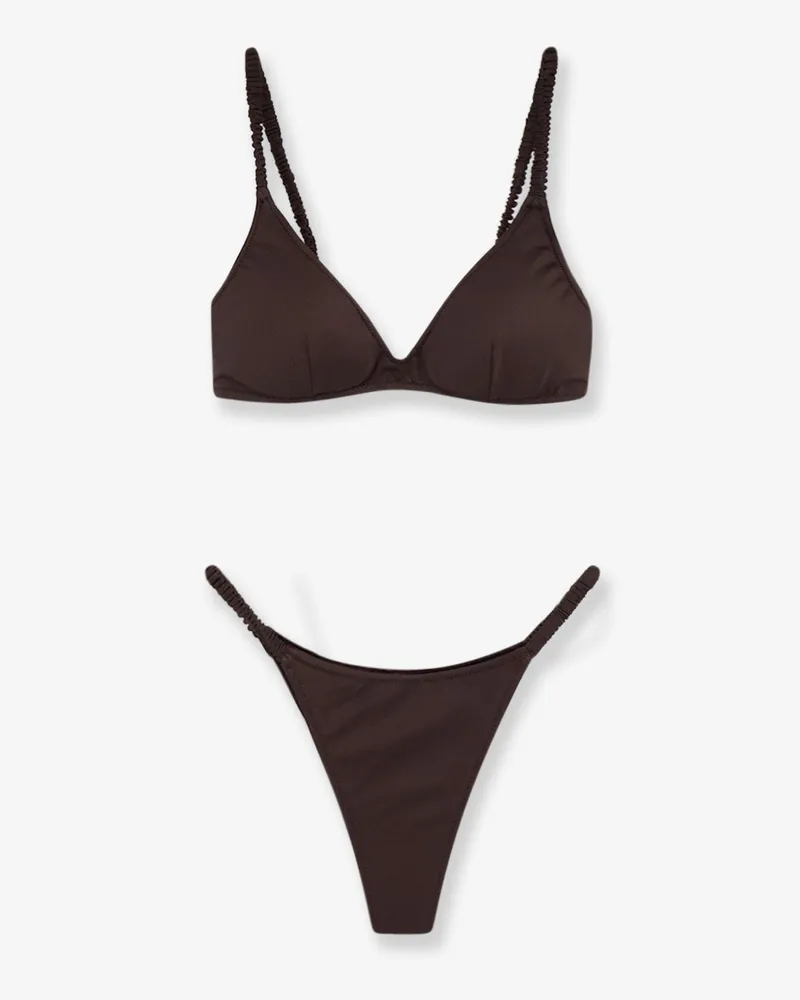 MC2 Saint Barth Moana nylon bikini -  - gender_Woman Brown