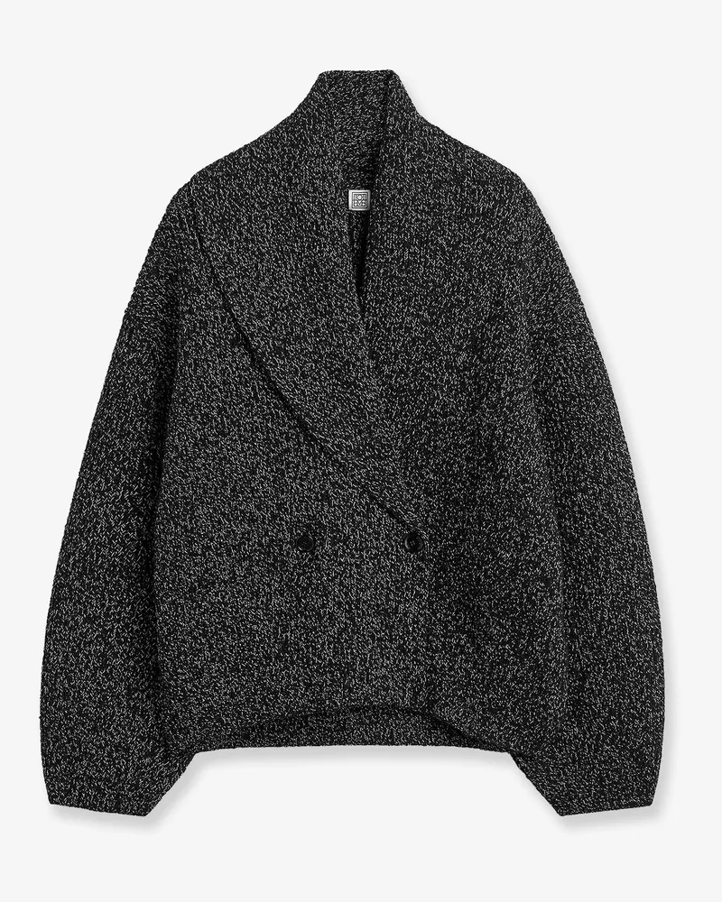 Totême Double-breasted wool cardigan -  - gender_Woman Black