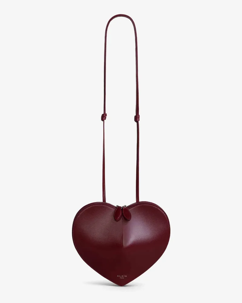 Alaïa Le Coeur Leather crossbody bag -  - gender_Woman Red
