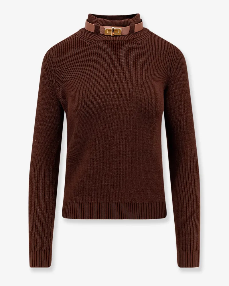 Elisabetta Franchi Wool blend sweater -  - gender_Woman Brown