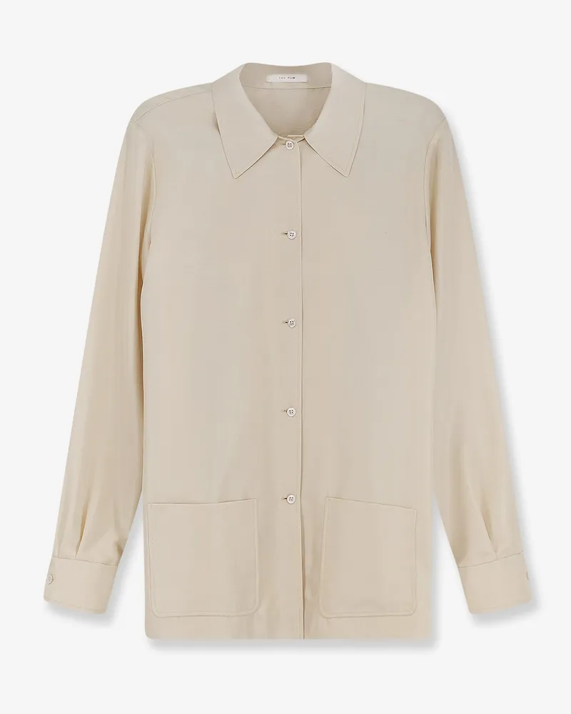 The Row Lucetta silk shirt -  - gender_Woman Beige