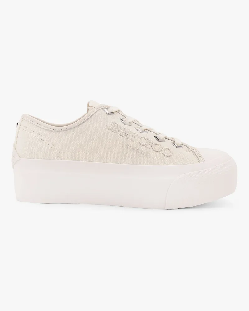 Jimmy Choo Palma maxi low-top canvas sneakers with plateau -  - gender_Woman 
