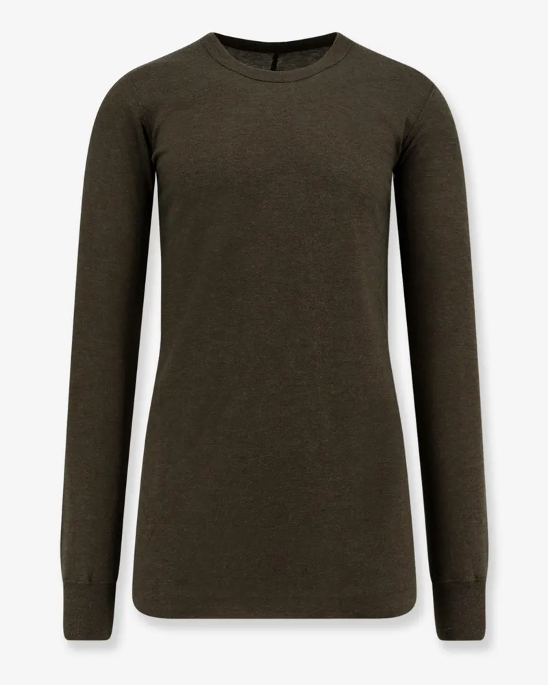Rick Owens Basic LS T viscose blend T-shirt -  - gender_Man Green