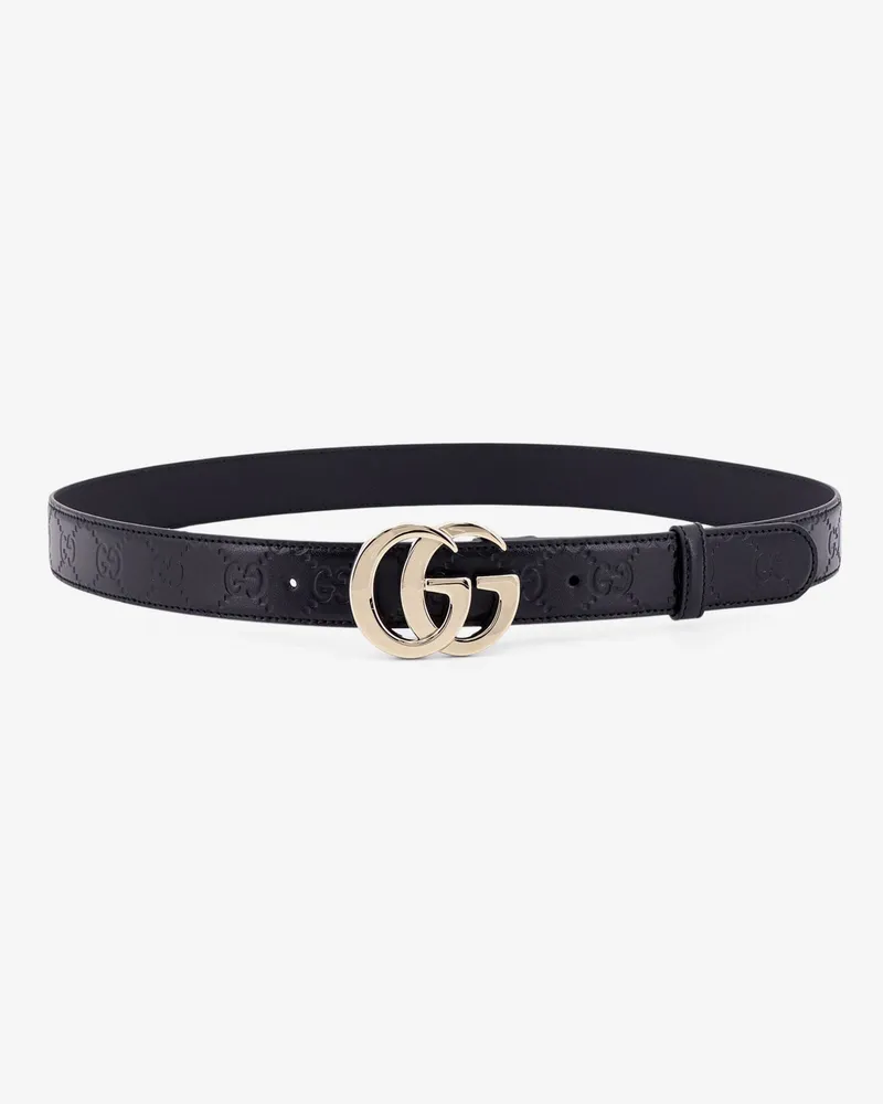 Gucci Gg milano leather belt -  - gender_Woman Black