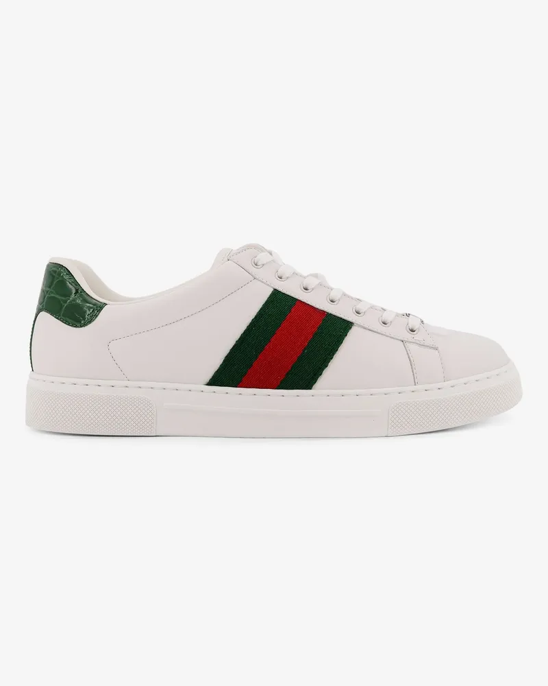 Gucci Ace low-top leather sneakers -  - gender_Man White