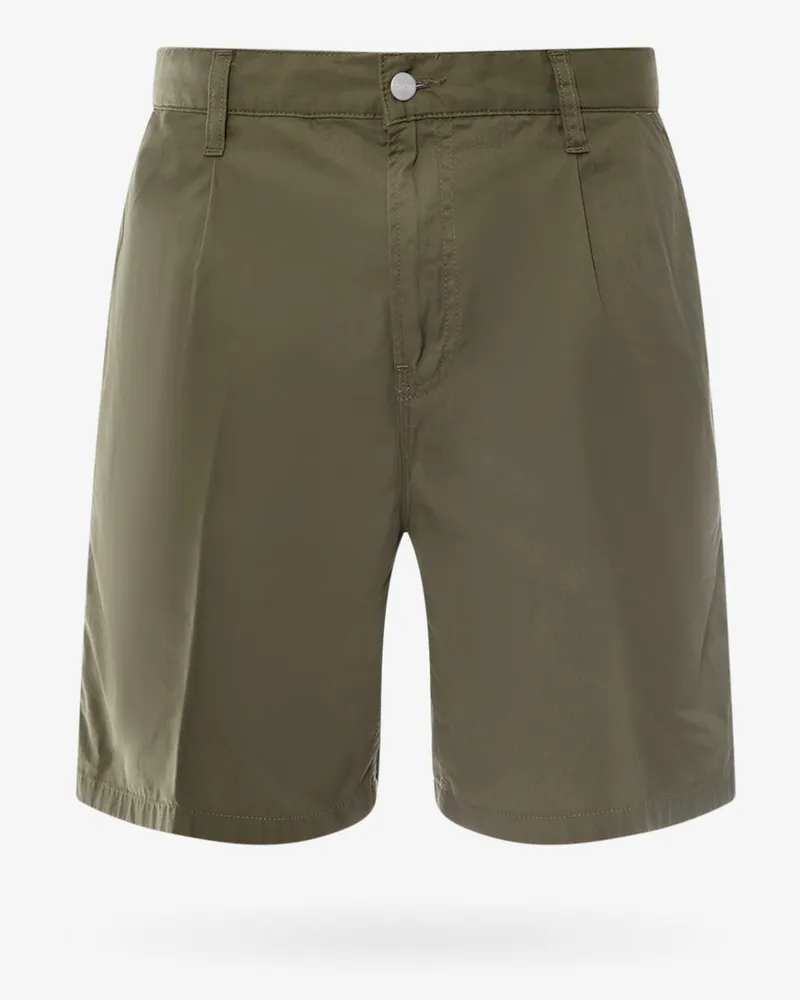 Carhartt WIP Cotton bermuda shorts with back logo patch -  - gender_Man Green